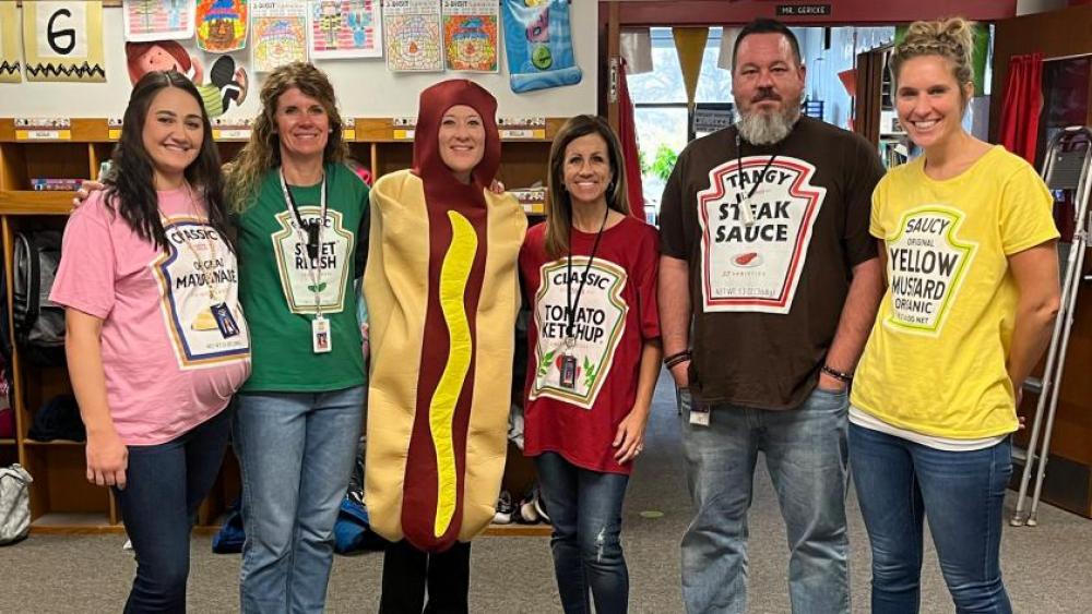 aes hot dog staff